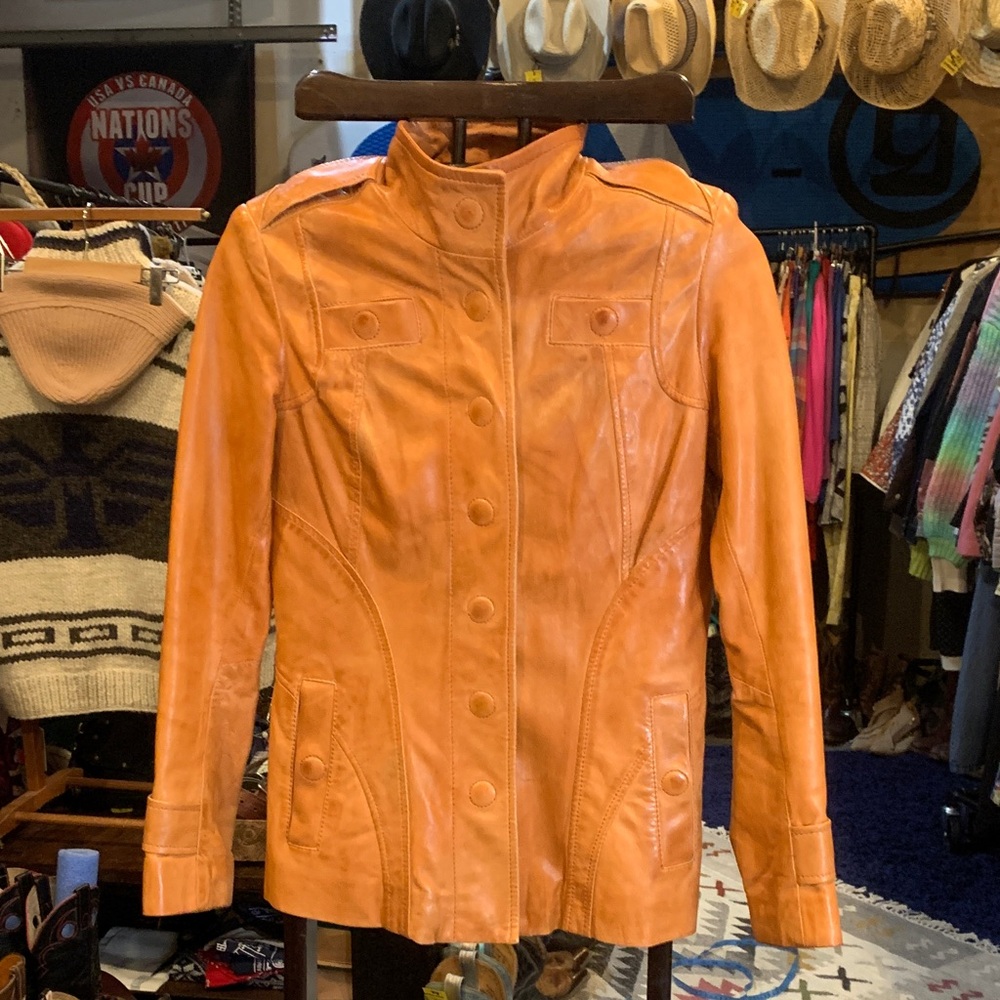 Danier Women's Cognac Leather Jacket